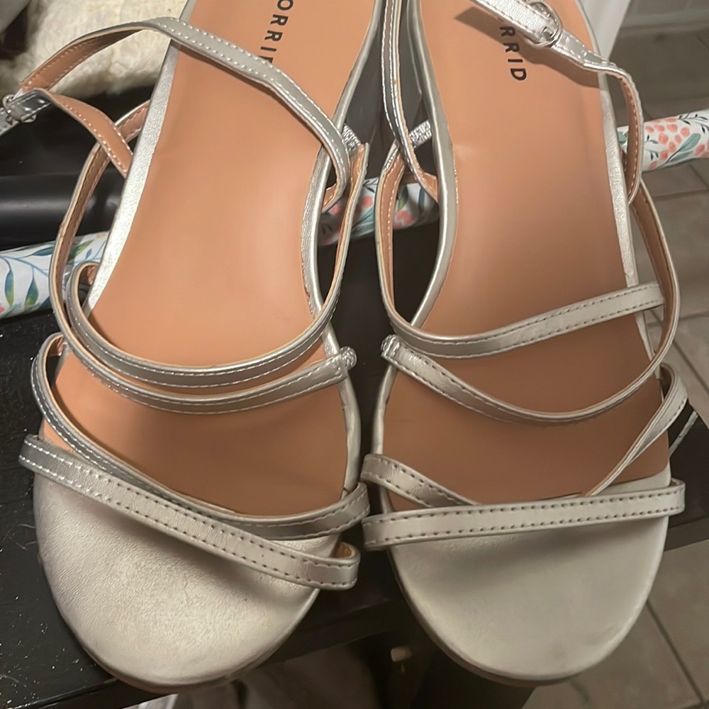 Torrid size 9w strapped sandals